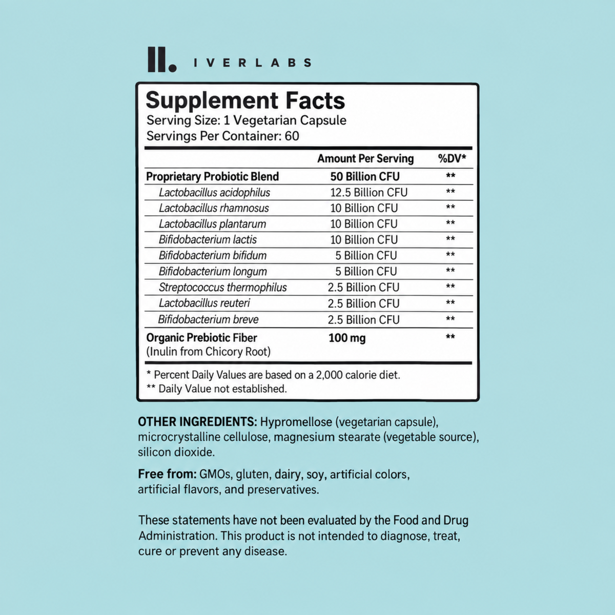Advanced Probiotic with Prebiotic Fiber